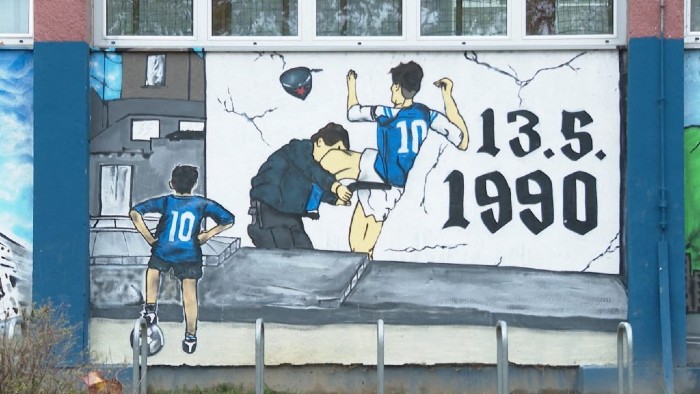 Murale Zvonimir Boban Maksimir Zagabria