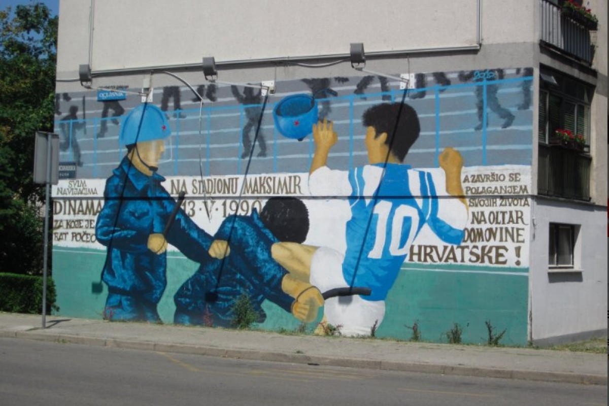 Murale per Zvonimir Boban a Zagabria