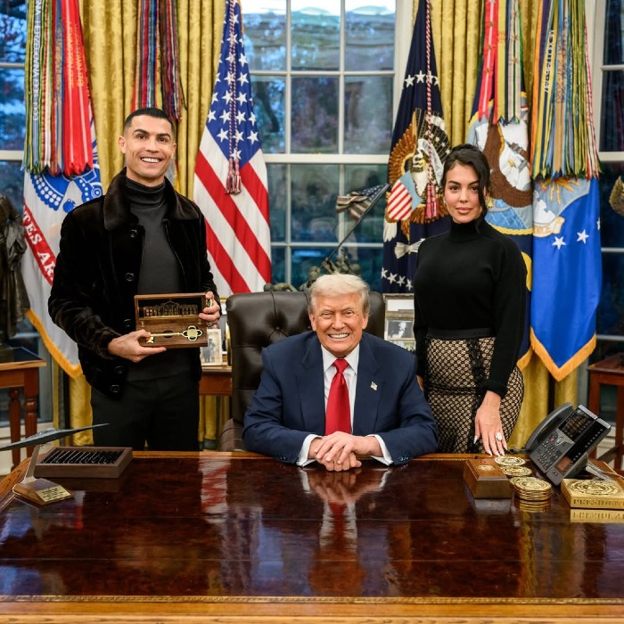Cristiano Ronaldo, Georgina e Donald Trump