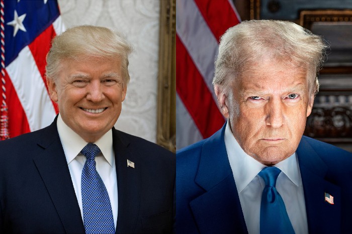 Trump presidential portraits 2017 2025